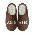 A310 Flat Text Designed Cotton Slippers Cheap