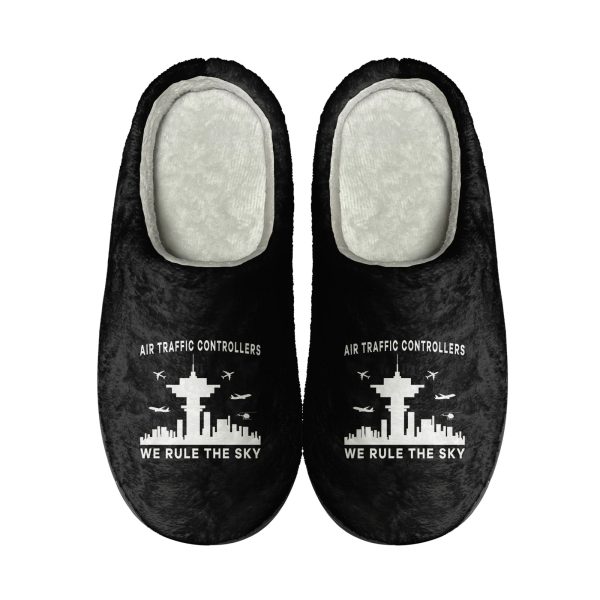 Air Traffic Controllers - We Rule The Sky Designed Cotton Slippers For Cheap