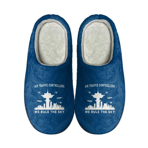 Air Traffic Controllers - We Rule The Sky Designed Cotton Slippers For Cheap