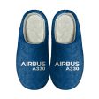 Airbus A330 & Text Designed Cotton Slippers Supply