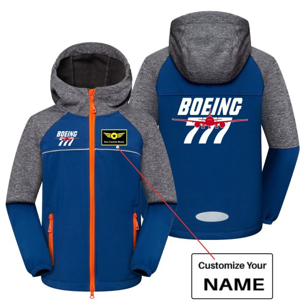 Amazing Boeing 777 Designed Children Polar Style Jackets Online now