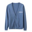 Airbus & Text Designed Cardigan Sweaters Cheap