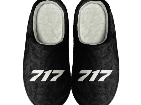 717 Flat Text Designed Cotton Slippers For Cheap