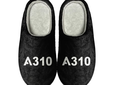 A310 Flat Text Designed Cotton Slippers Cheap