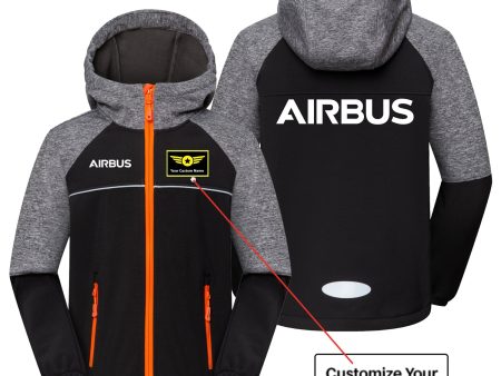 Airbus & Text Designed Children Polar Style Jackets Sale