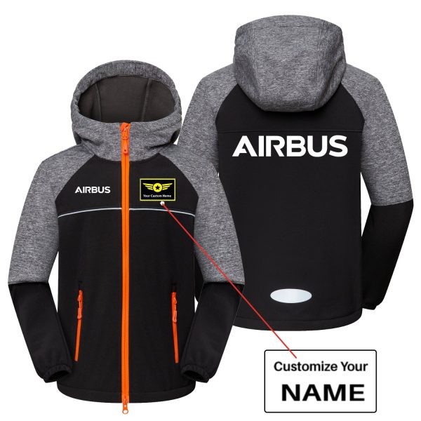 Airbus & Text Designed Children Polar Style Jackets Sale