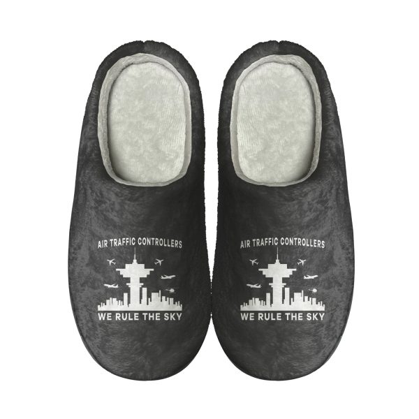 Air Traffic Controllers - We Rule The Sky Designed Cotton Slippers For Cheap