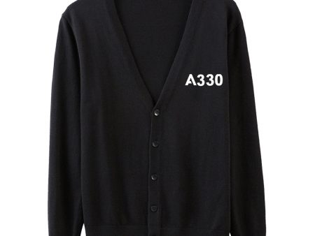 A330 Flat Text Designed Cardigan Sweaters Discount