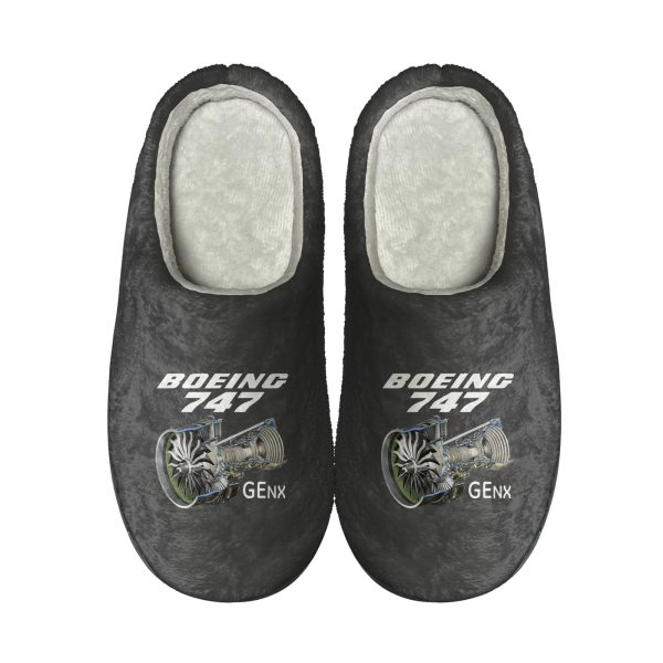 Boeing 747 & GENX Engine Designed Cotton Slippers Hot on Sale