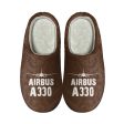 Airbus A330 & Plane Designed Cotton Slippers Discount