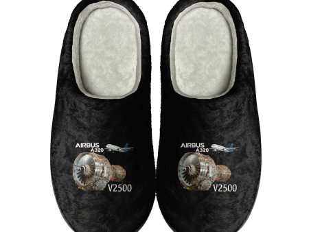 Airbus A320 & V2500 Engine Designed Cotton Slippers on Sale