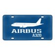 Airbus A320 Printed Designed Metal (License) Plates Online now