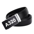 A320 Flat Text Designed Men Belts on Sale