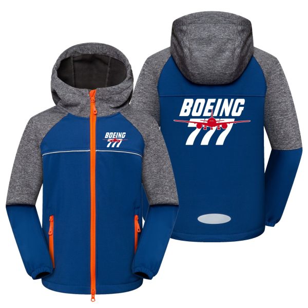 Amazing Boeing 777 Designed Children Polar Style Jackets Online now