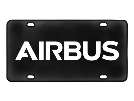 Airbus & Text Designed Metal (License) Plates Online now