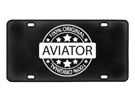 100 Original Aviator Designed Metal (License) Plates on Sale