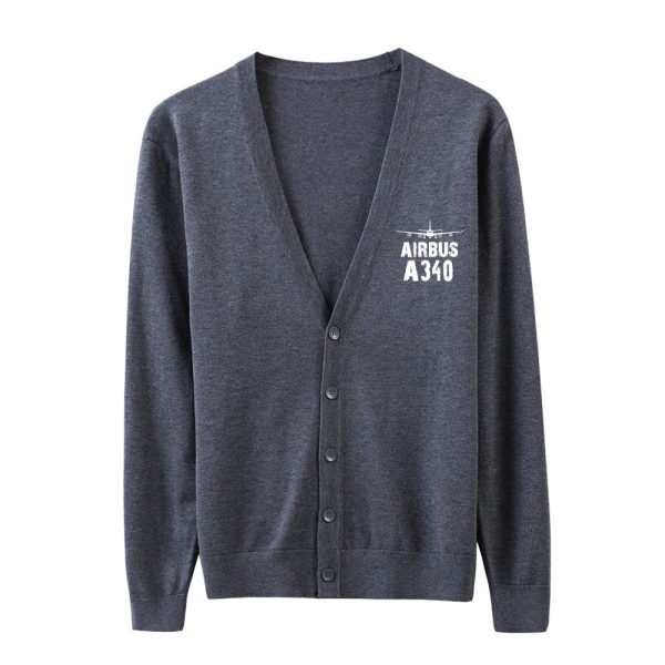 Airbus A340 & Plane Designed Cardigan Sweaters Discount