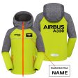 Airbus A330 & Text Designed Children Polar Style Jackets For Discount