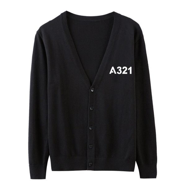 A321 Flat Text Designed Cardigan Sweaters Online Hot Sale