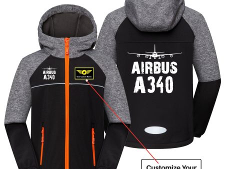 Airbus A340 & Plane Designed Children Polar Style Jackets on Sale