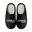 Airbus A319 & Text Designed Cotton Slippers Online