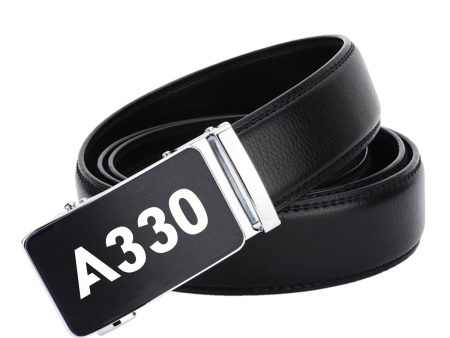 A330 Flat Text Designed Men Belts Online Sale