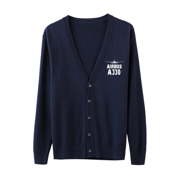 Airbus A330 & Plane Designed Cardigan Sweaters Discount