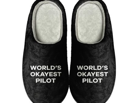 World s Okayest Pilot Designed Cotton Slippers For Discount