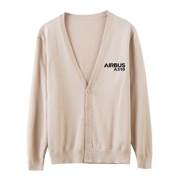 Airbus A310 & Text Designed Cardigan Sweaters For Sale