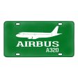 Airbus A320 Printed Designed Metal (License) Plates Online now