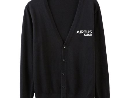 Airbus A350 & Text Designed Cardigan Sweaters Online now