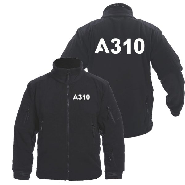 A310 Flat Text Designed Fleece Military Jackets (Customizable) For Cheap