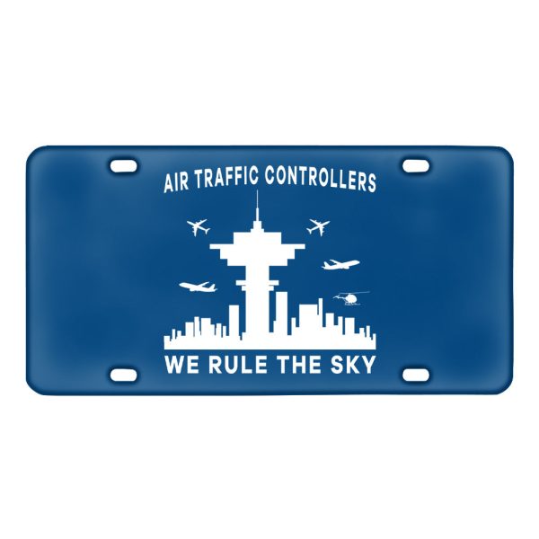 Air Traffic Controllers - We Rule The Sky Designed Metal (License) Plates Fashion