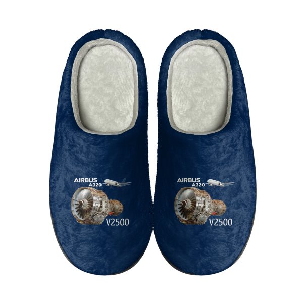 Airbus A320 & V2500 Engine Designed Cotton Slippers on Sale