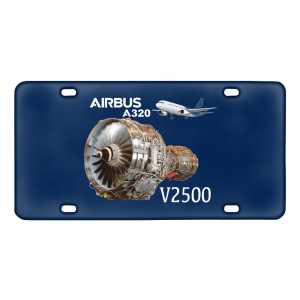 Airbus A320 & V2500 Engine Designed Metal (License) Plates Sale