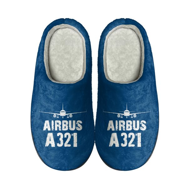 Airbus A321 & Plane Designed Cotton Slippers Fashion