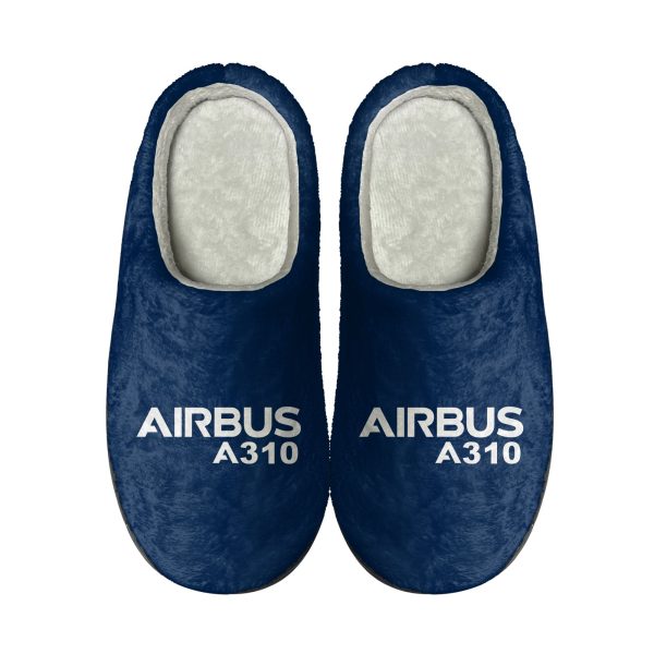 Airbus A310 & Text Designed Cotton Slippers Online now