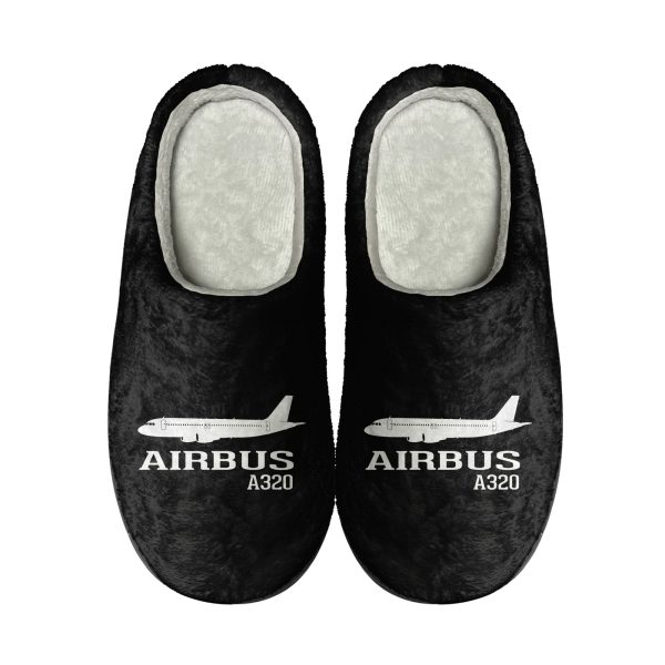 Airbus A320 Printed Designed Cotton Slippers Online now